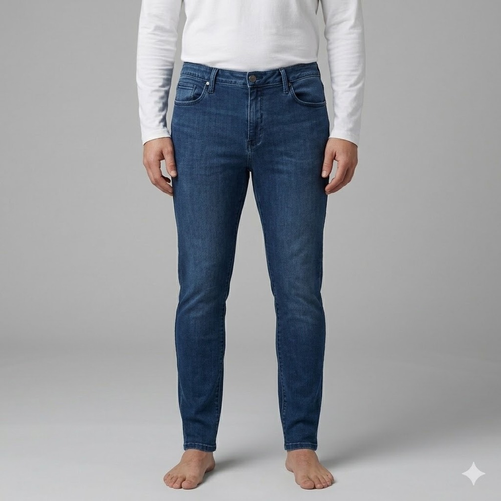 Just Black Denim Skinny Jeans Made‎ In USA Size 32 Blue